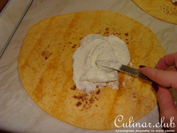 Ролы из Мексиканских, сырных Tortillas