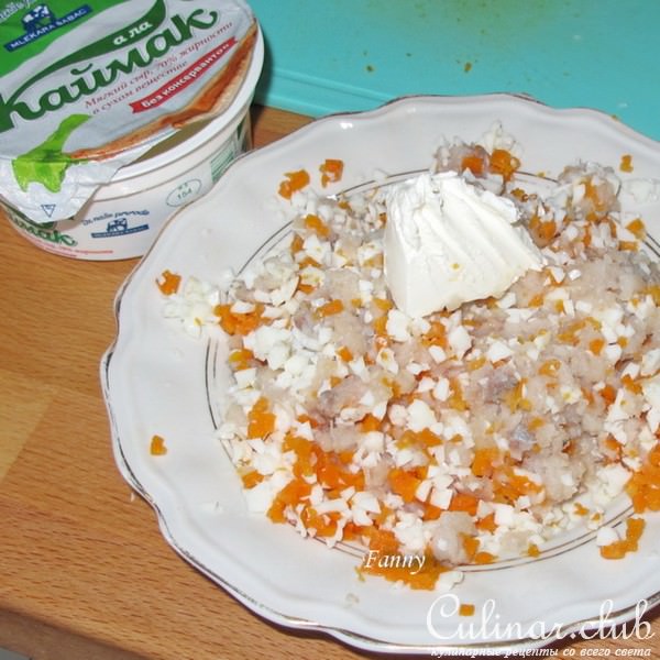 Рулетики из сельди с форшмаком