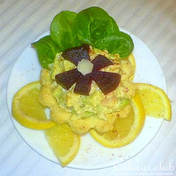 Салатные корзиночки на закуску