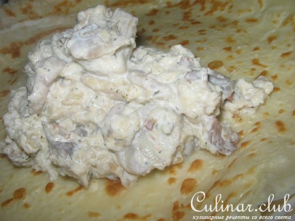 Рыбная начинка для блинчиков.