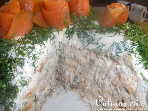 Финский праздничный закусочный торт