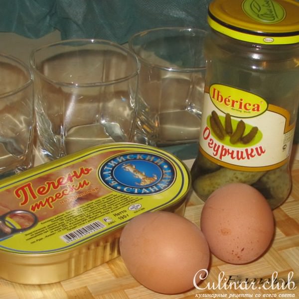 Веррины с печенью трески