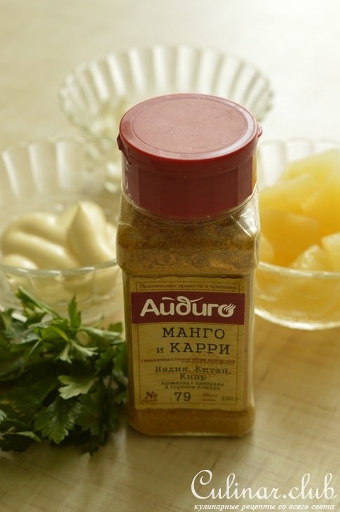 Рыбные фрикадельки с соусом Манго и карри.
