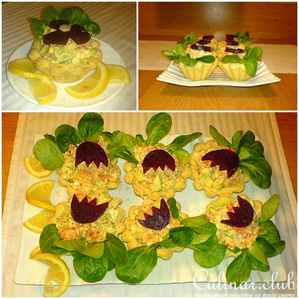 Салатные корзиночки на закуску