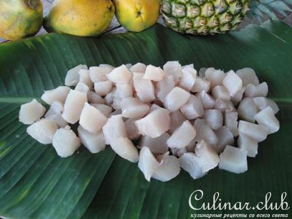 raw wahoo with lime(Рыба в лайме)