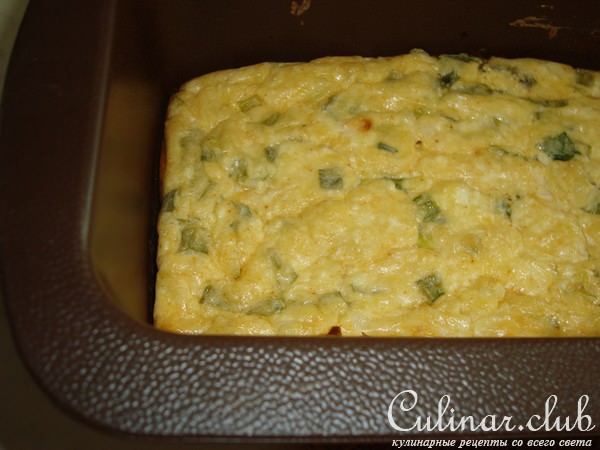 ТВОРОЖНАЯ ЗАПЕКАНКА С СЫРОМ И ТРАВАМИ