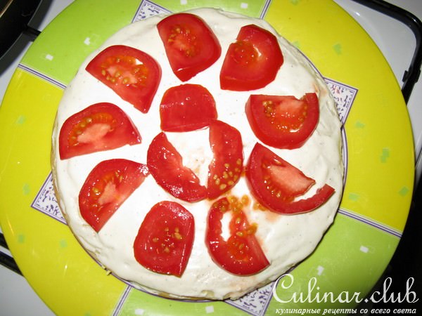 Блинный закусочный торт