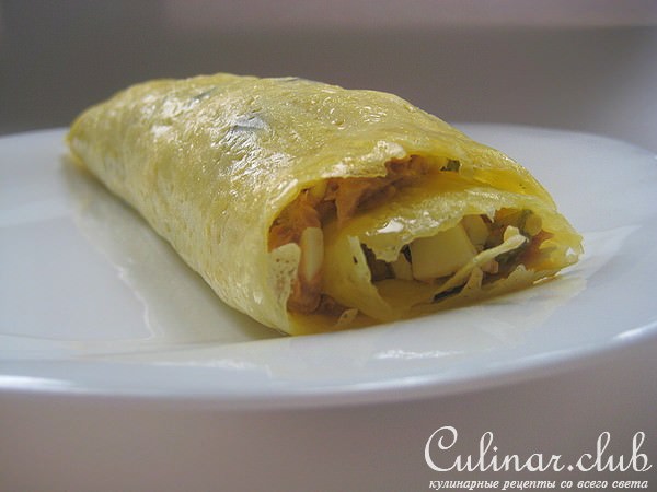 Сырный рулет с каперсами и тунцом "Бессонница".