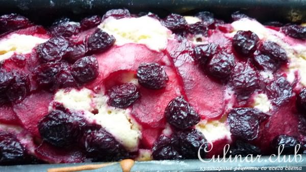Кокосовый кекс с яблоком и вишней (заходите на чашечку кофе-чая)