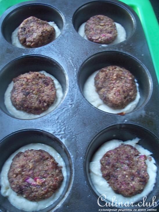 Маффины с изюмом ,орехами и лепестками роз "ИзЮмительные" Дуэль.