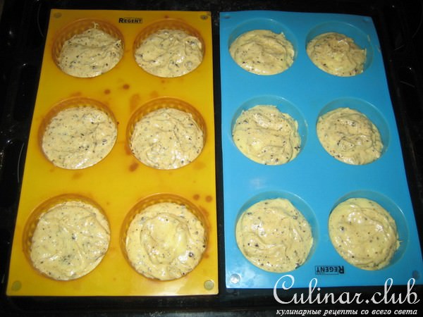 Маффины с яблочной ноткой и шоколадной крошкой