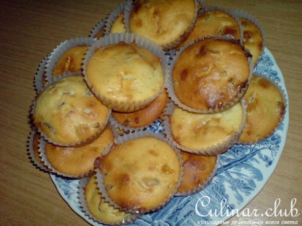 Кексы с сушенной клюквой и белым шоколадом