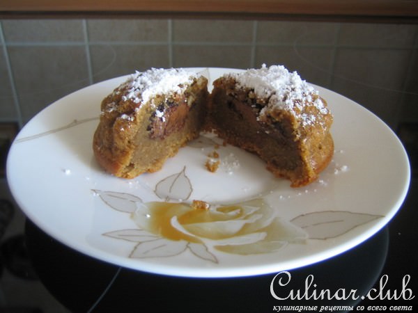 Кофейные кексики с начинкой