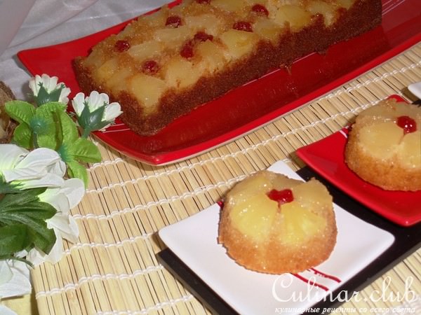 Кокосовые кексы с ананасами
