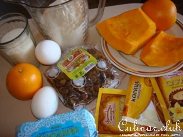 Тыквенно-апельсиновый кекс