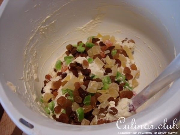 Пасхальный кекс с цукатами