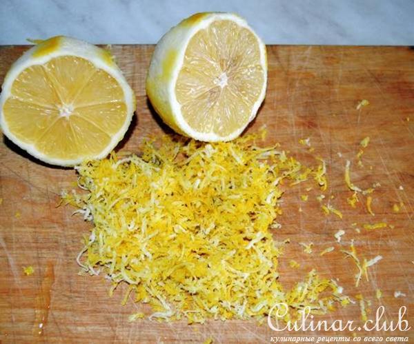 Лимонный кекс с черникой