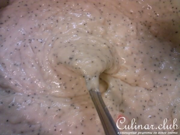 Мандариновый кекс с маком
