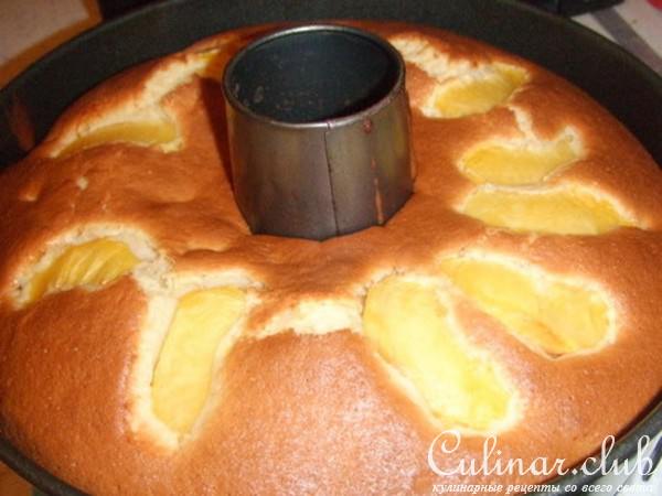 Персиковый кекс