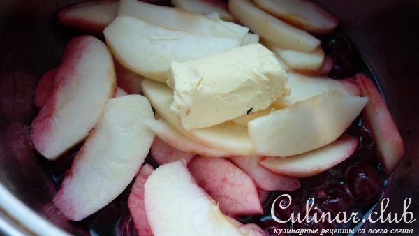 Кокосовый кекс с яблоком и вишней (заходите на чашечку кофе-чая)