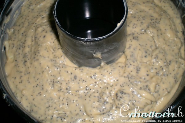 Яблочно-маковый кекс