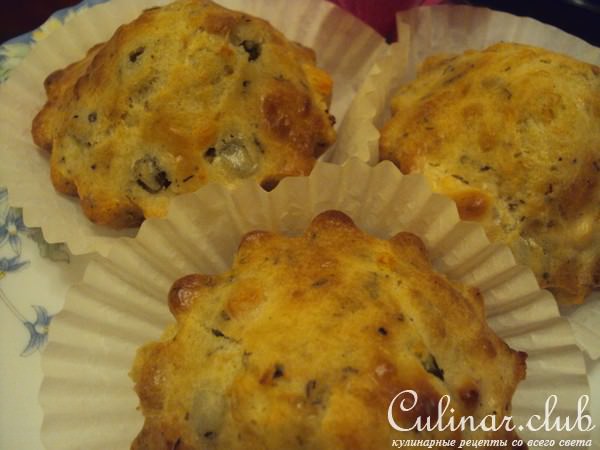 закусочные кексы с курицей и эстрагоном (Cake au poulet et a l39;estragon)