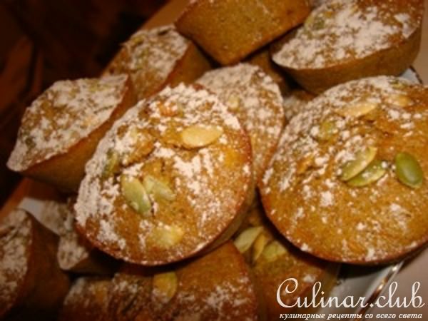 Тыквенные маффины с корицей и семечками