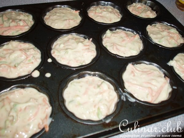 овсяные кексы с овощами