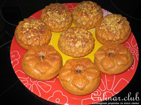 Кофейные кексики с начинкой