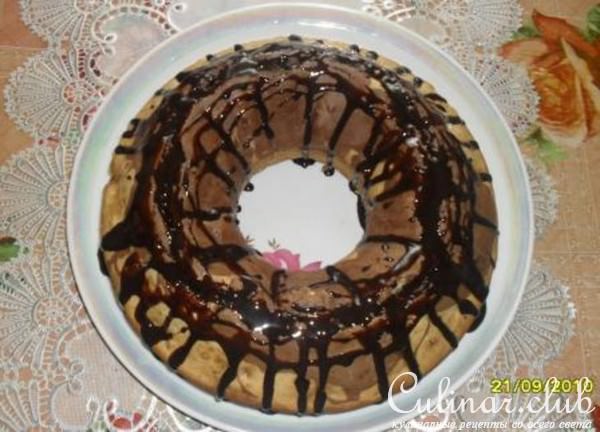 Мраморный кекс на скорую руку