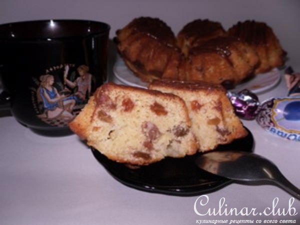 Кукурузные кексики с изюмом