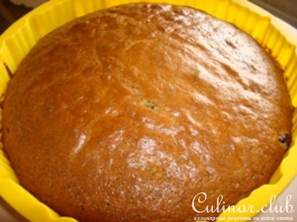 Клюквенный кекс с маком