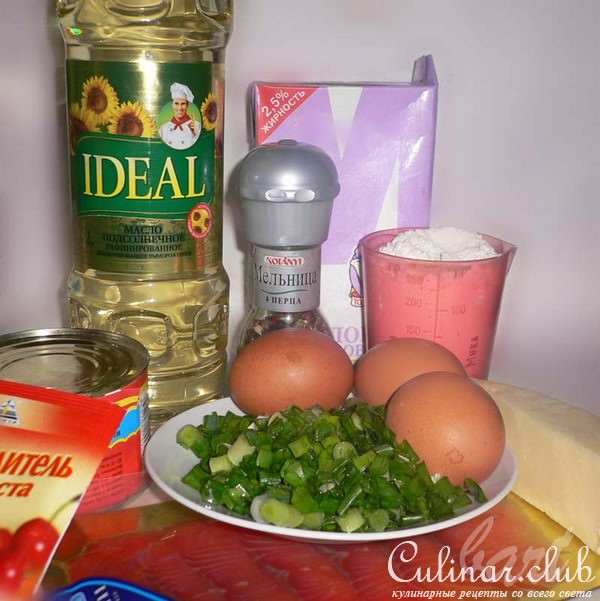 Кекс с лососем