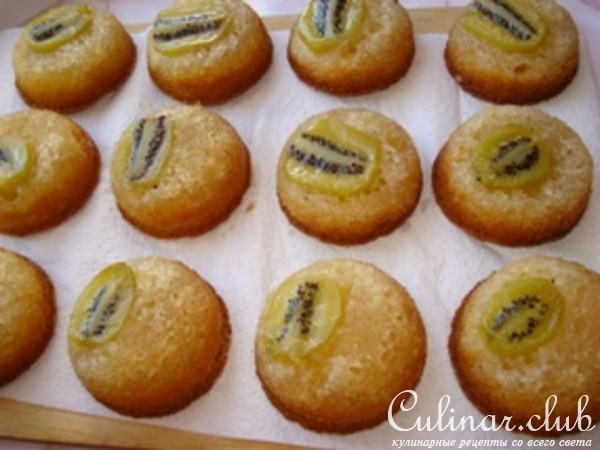 Кексики перевертыши с киви
