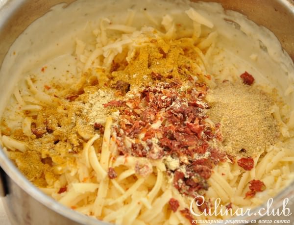Сырные маффины "Эксперимент" с карри и шамбалой