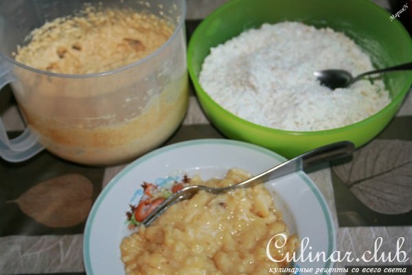 Овсяный кекс с бананами