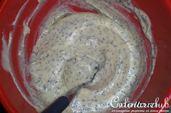Яблочно-маковый кекс