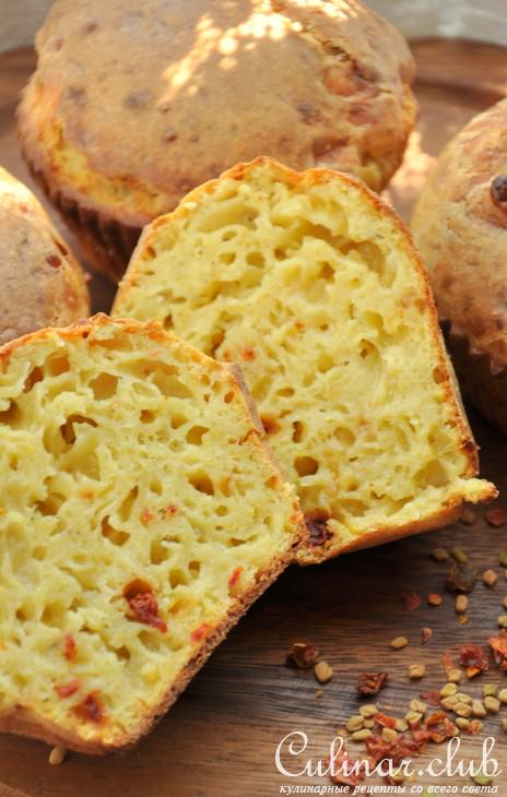 Сырные маффины "Эксперимент" с карри и шамбалой