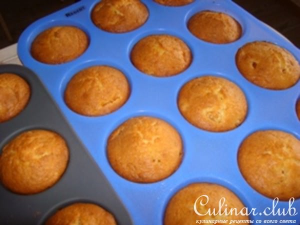 Творожные маффины с курагой