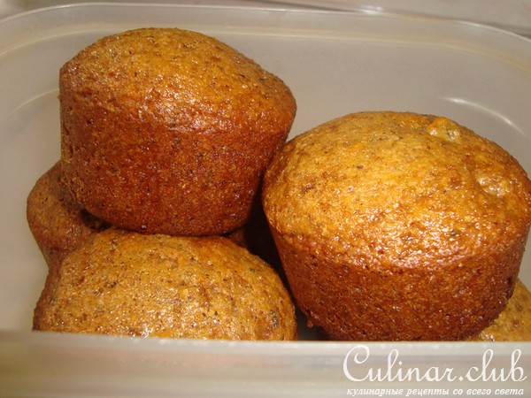 МЕДОВЫЕ КЕКСИКИ С ЦУКАТАМИ И ОРЕХАМИ