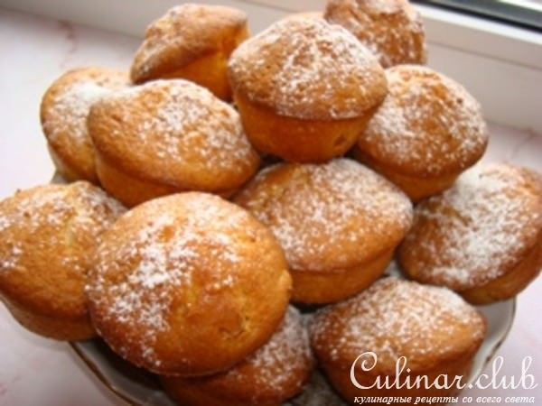 Творожные маффины с курагой