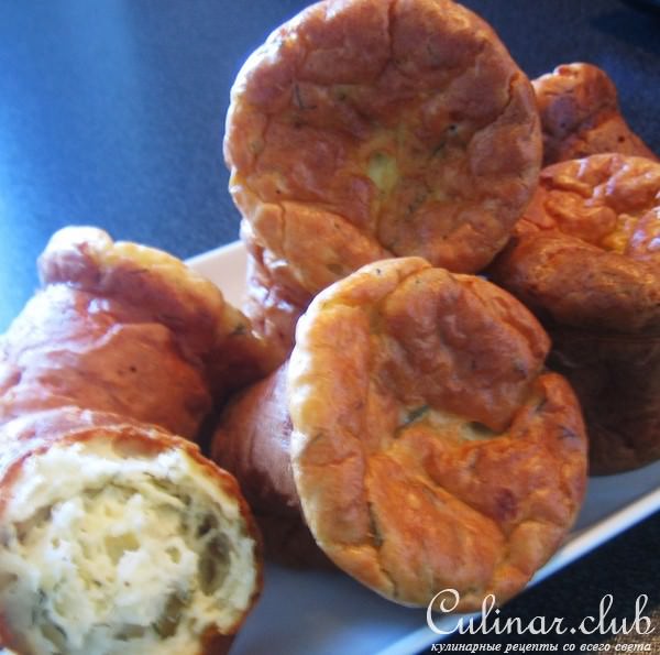 маффины легкие,нежные,для любителей сыра и не только...