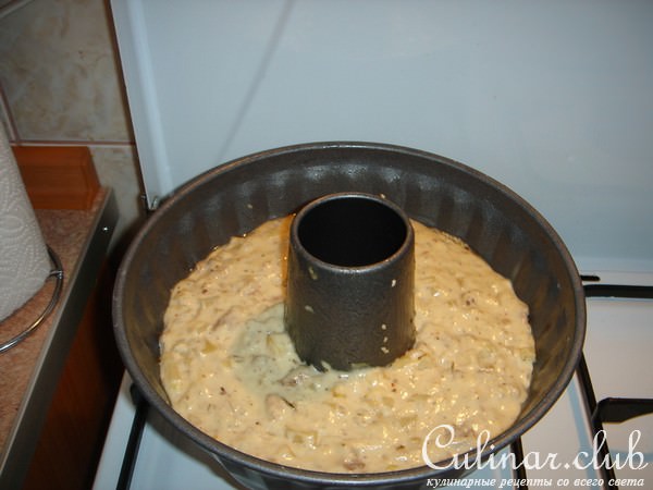 Закусочный кекс с картофелем и мясом.