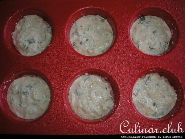 Маффины из кабачков и брынзы