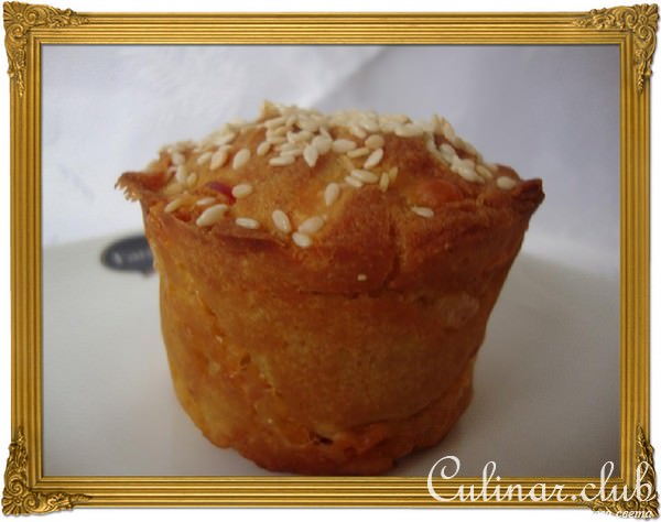 Сырно-творожные маффины из рисовой и гороховой муки