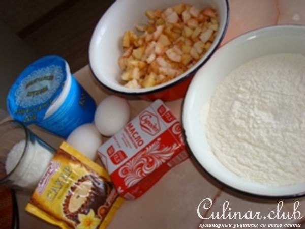 Маффины с яблоками и клюквой