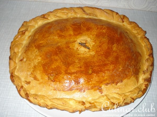 Пирог с мясом и картофелем
