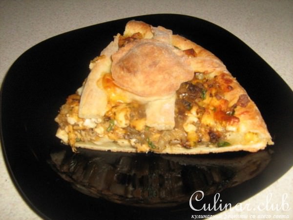 Пирог с баклажанами и сыром