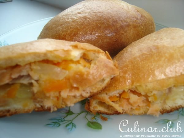 Пирожки с копченой рыбкой