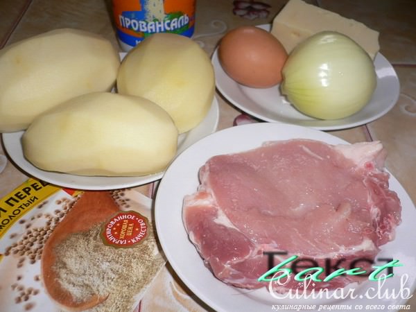 Potato cake с мясом.